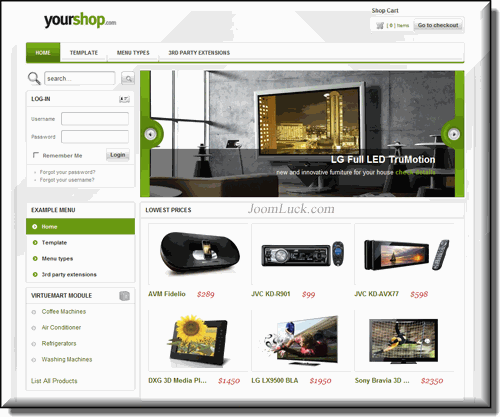 Шаблон интернет-магазина GK YourShop GK_YourShop